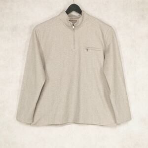 DKNY Men Macon Quarten Zip Tan Size XXL